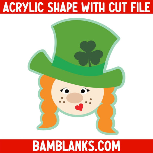 Girl Leprechaun - Acrylic Shape #1937