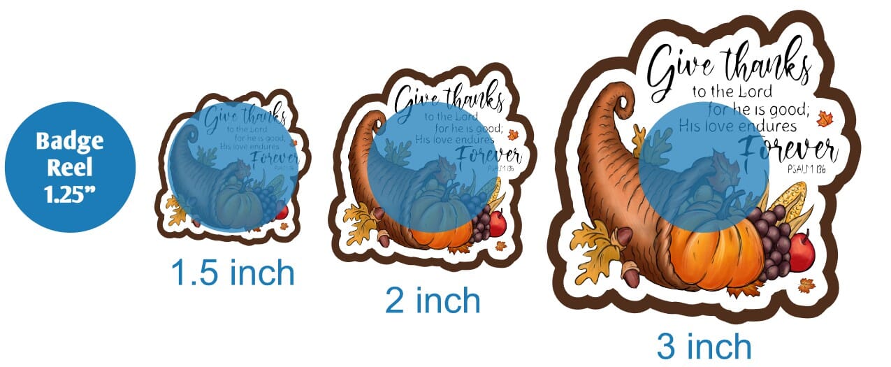 Give Thanks To The Lord Cornucopia - DECAL AND ACRYLIC SHAPE #DA01460
