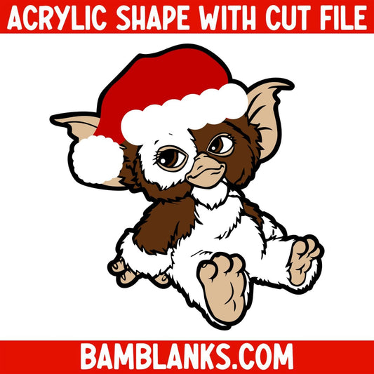 Giz with Santa Hat (Fan Art) - Acrylic Shape #259