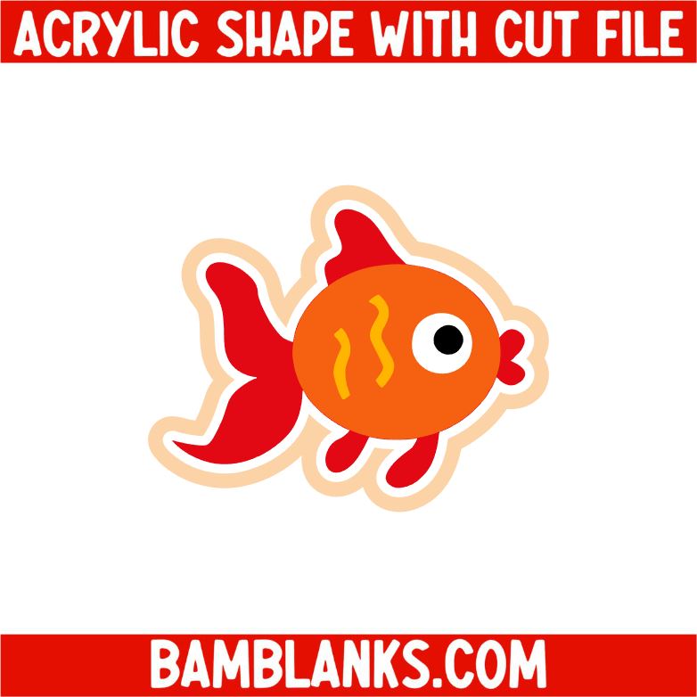 Goldfish - Acrylic Shape #