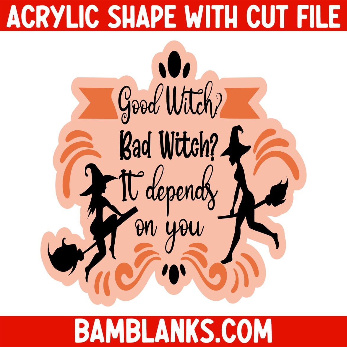 Good Witch Bad Witch - Acrylic Shape #999