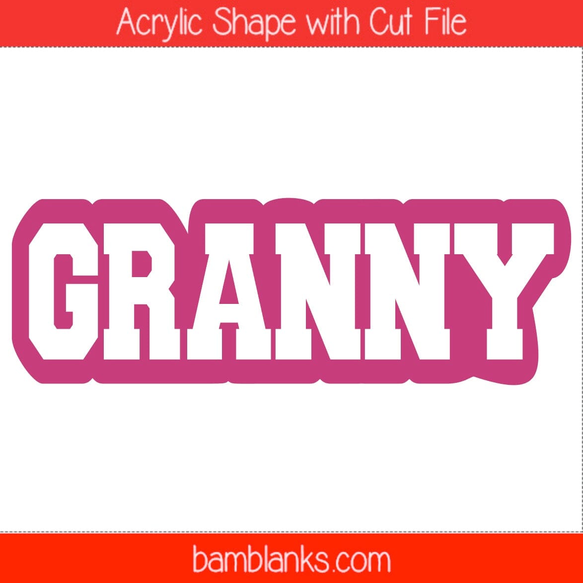 Granny - Acrylic Shape #1396