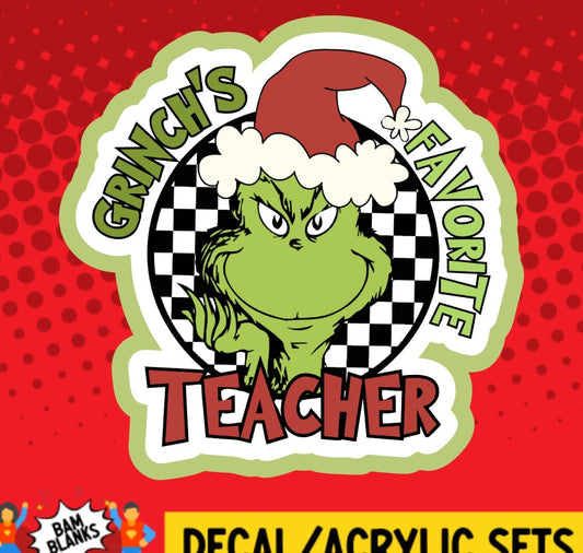 Gs Favorite Teacher - DECAL AND ACRYLIC SHAPE #DA01546