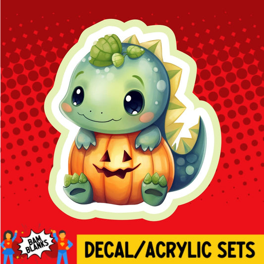 Halloween Baby Dino - DECAL AND ACRYLIC SHAPE #DA01358