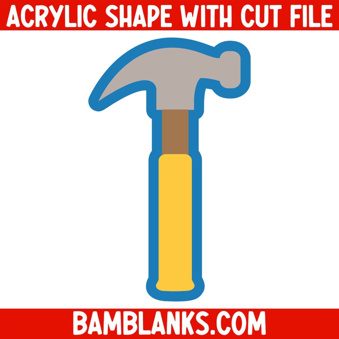 Hammer - Acrylic Shape #056