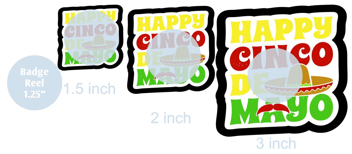 Happy Cinco de Mayo - DECAL AND ACRYLIC SHAPE #DA0725