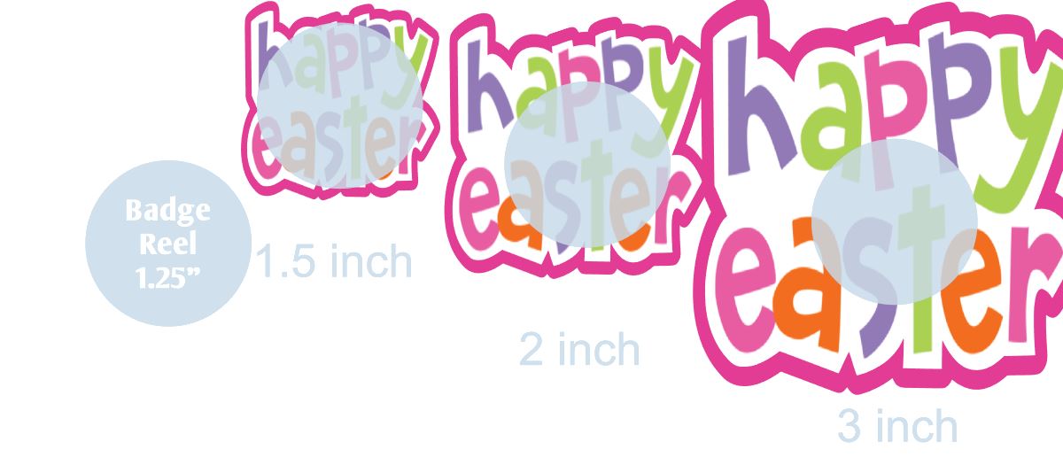 Happy Easter 3 - DECAL AND ACRYLIC SHAPE #DA0370