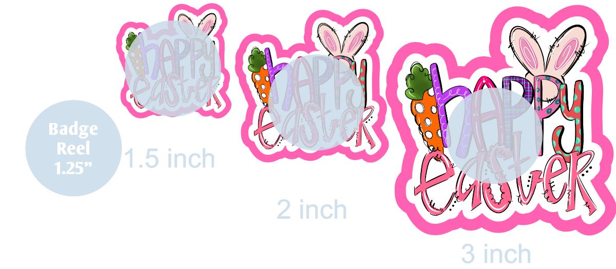 Happy Easter - DECAL AND ACRYLIC SHAPE #DA0666