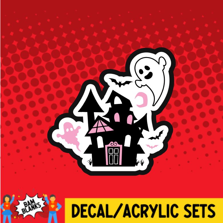 Haunted House - DECAL AND ACRYLIC SHAPE #DA01222