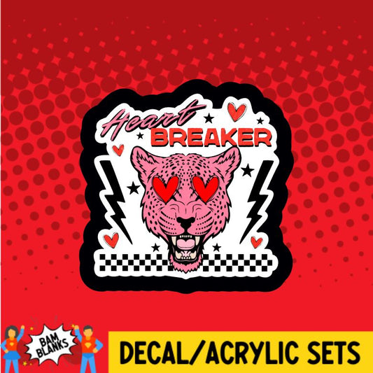 Heart Breaker - DECAL AND ACRYLIC SHAPE #DA0638