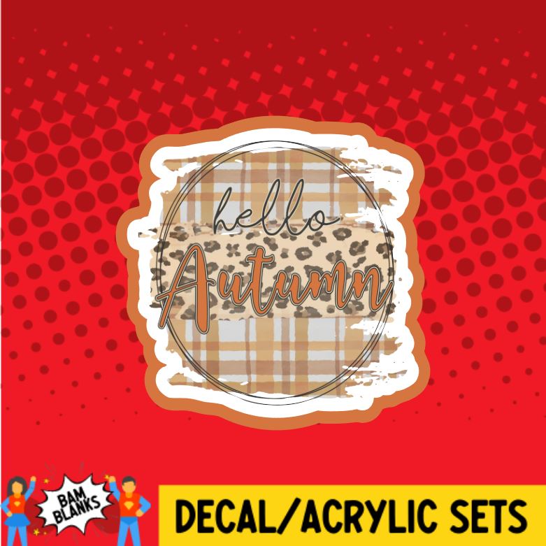 Hello Autumn - DECAL AND ACRYLIC SHAPE #DA0380