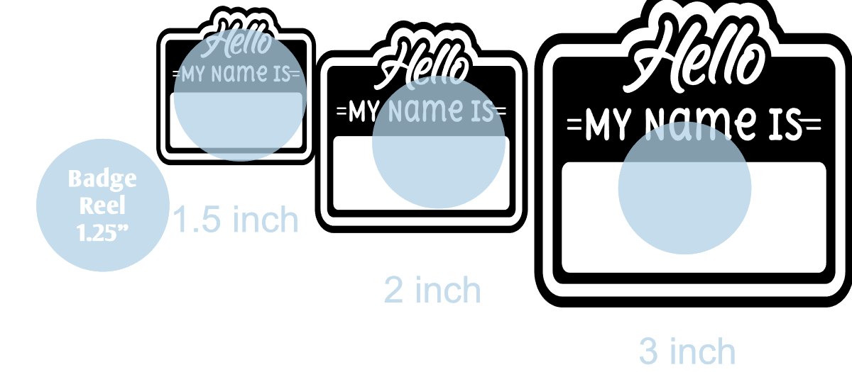 Da Name Round Image Hello My Name Is - DECAL AND ACRYLIC SHAPE #DA0457 – BAM Blanks and More