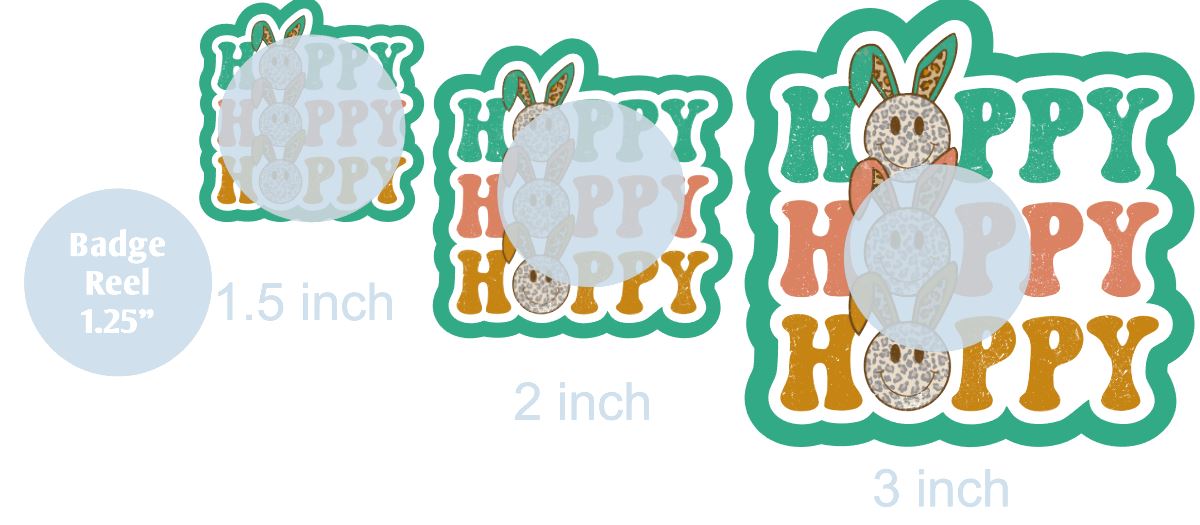 Hoppy Easter - DECAL AND ACRYLIC SHAPE #DA0748