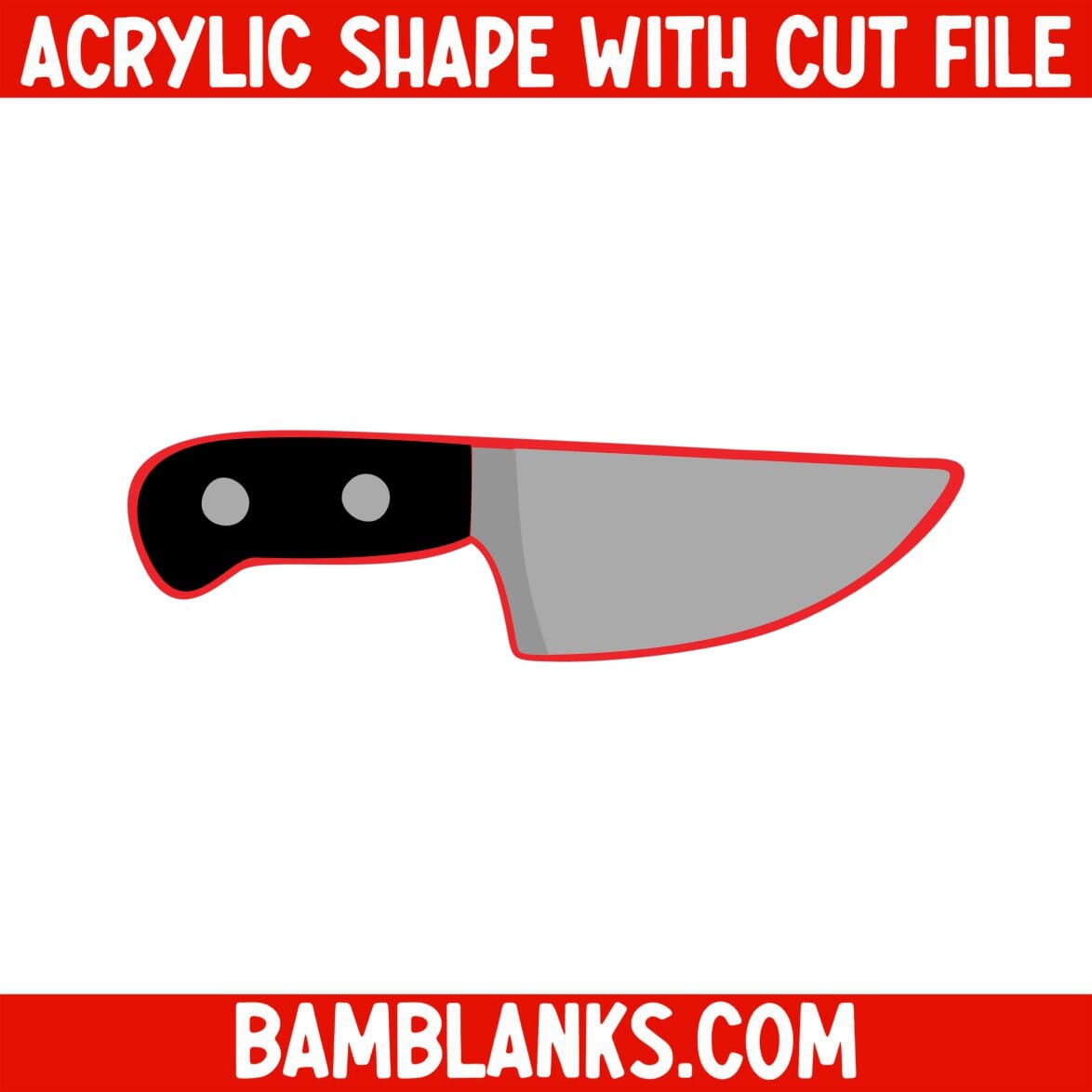 Horror Knife - Acrylic Shape #1409