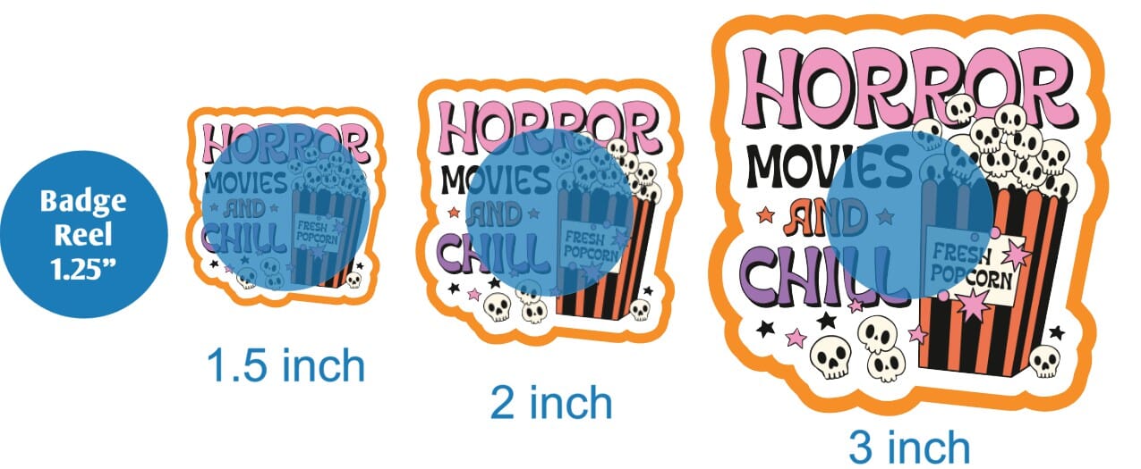 Horror Movies and Chill - DECAL AND ACRYLIC SHAPE #DA01364