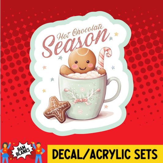 Hot Chocolate Season - DECAL AND ACRYLIC SHAPE #DA01491