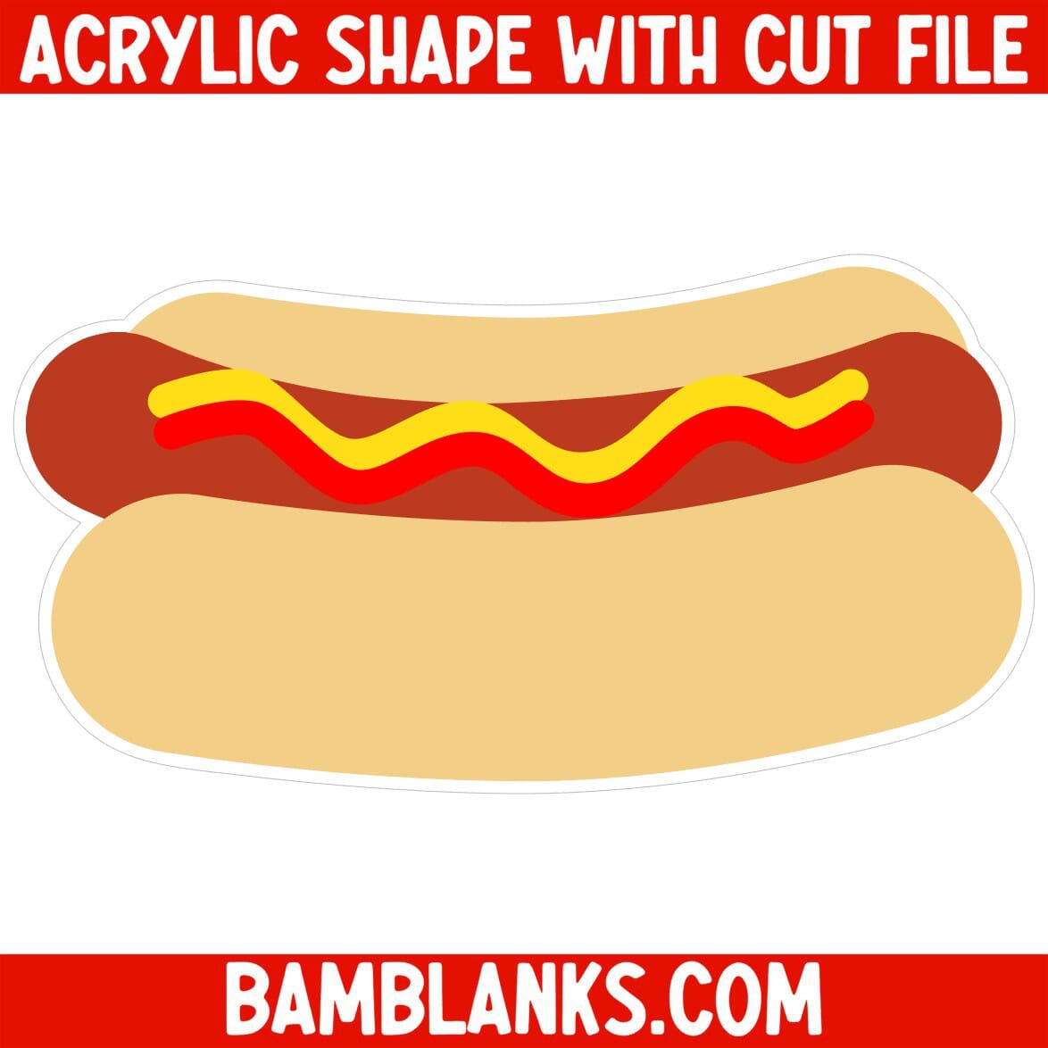 Hot Dog - Acrylic Shape #040