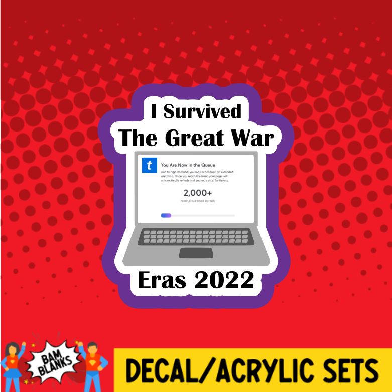 I Survived the Great War - DECAL AND ACRYLIC SHAPE #DA0558