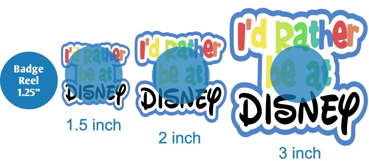 Id Rather Be At Disney - DECAL AND ACRYLIC SHAPE #DA0279