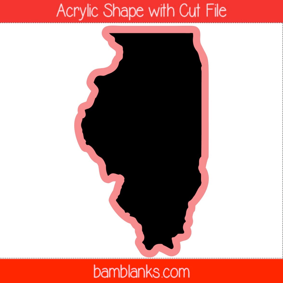 Illinois - Acrylic Shape #1776