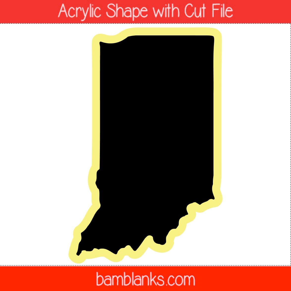 Indiana - Acrylic Shape #1777