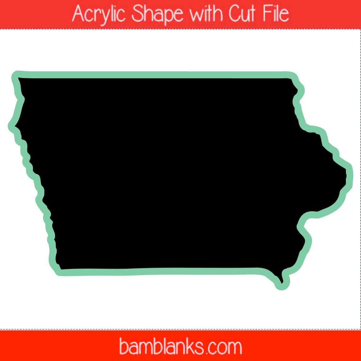 Iowa - Acrylic Shape #1778