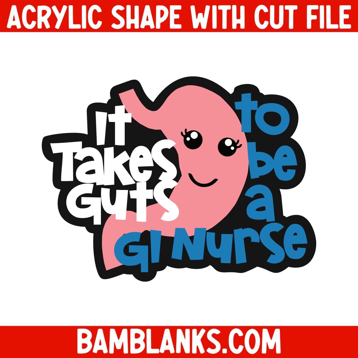 It Takes Guts - Acrylic Shape #1166