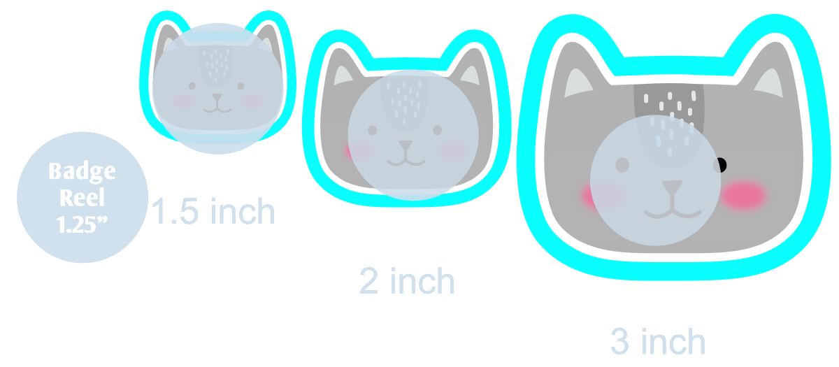 Kitten Face - DECAL AND ACRYLIC SHAPE #DA0142