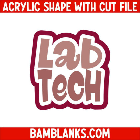 Lab Tech 3 - Acrylic Shape #2330