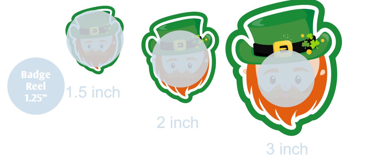 Leprechaun Face- DECAL AND ACRYLIC SHAPE #DA0617