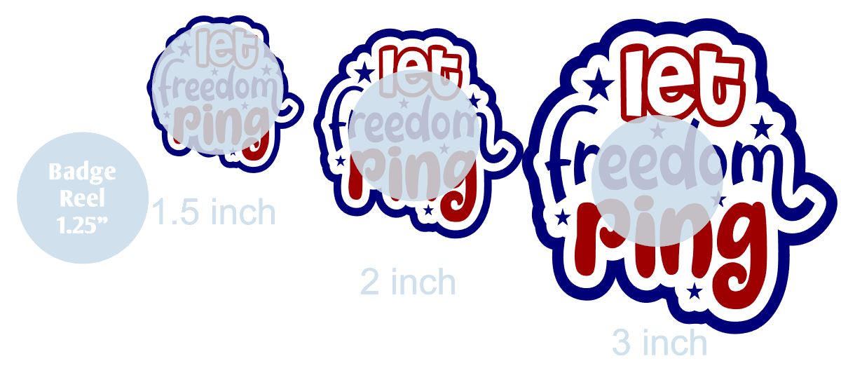 Let Freedom Ring - DECAL AND ACRYLIC SHAPE #DA0843