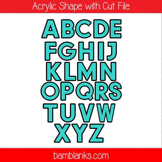 Letters Style 1 - Acrylic Shape #714