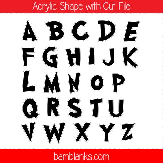Letters Style 3 - Acrylic Shape #716