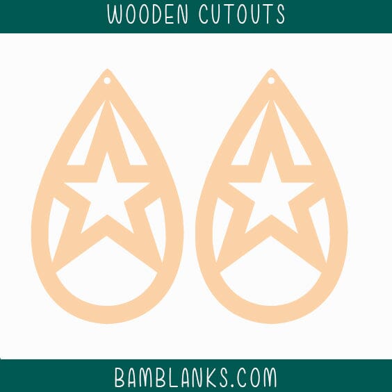 Liberty Earrings Wood Blanks #W030