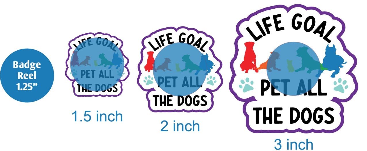 Life Goal Pet All the Dogs - Acrylic Shape #2184