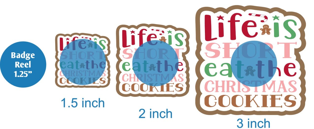 Life is Short Eat the Christmas Cookies - Acrylic Shape #2259