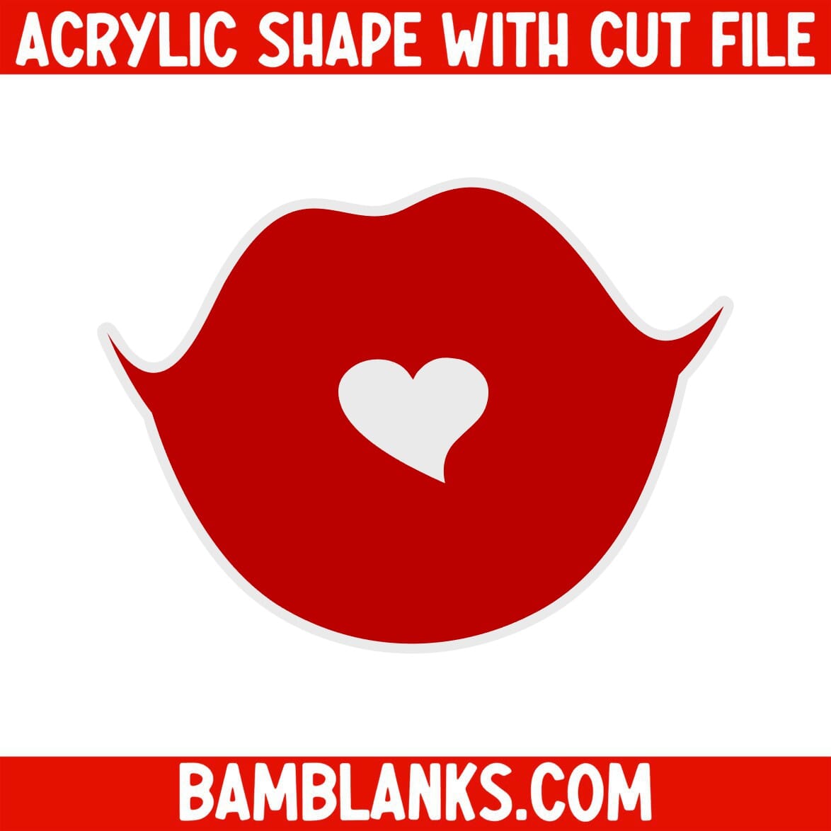 Lips - Acrylic Shape #407