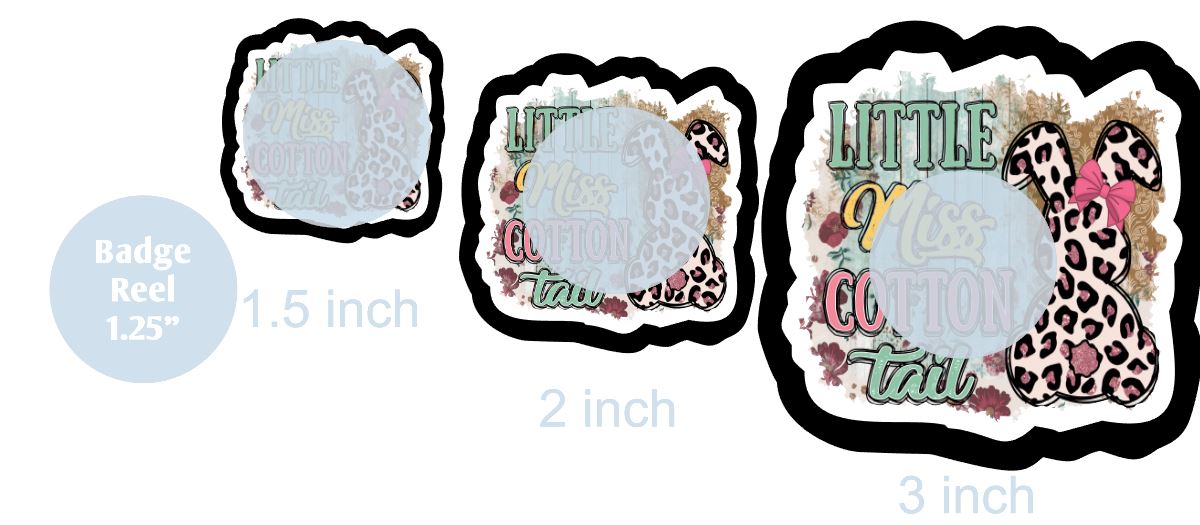Little Miss Cotton Tail - DECAL AND ACRYLIC SHAPE #DA0671