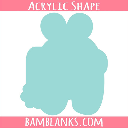 Little Suspect Bunny 2 (Fan Art) - Acrylic Shape #1321