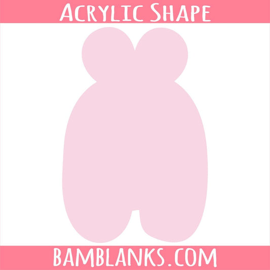 Little Suspect Bunny (Fan Art) - Acrylic Shape #1320