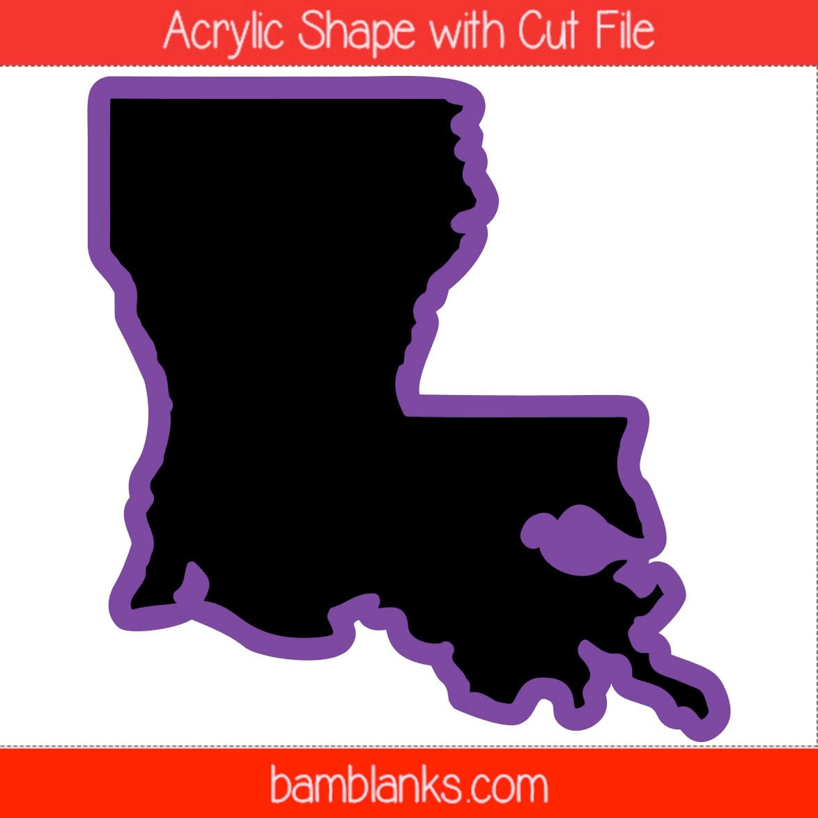 Louisiana - Acrylic Shape #1781
