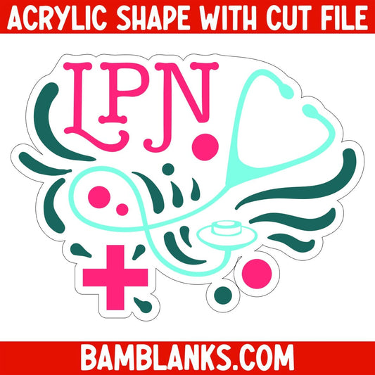 LPN Ornament - Acrylic Shape #041