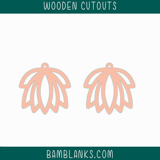 Lumberton Earrings Wood Blanks #W037