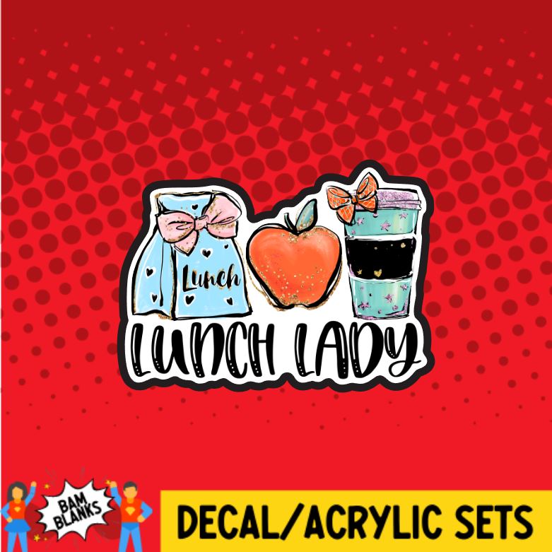 Lunch Lady 3 - DECAL AND ACRYLIC SHAPE #DA0481