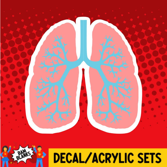 Lungs - DECAL AND ACRYLIC SHAPE #DA0255