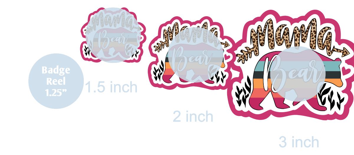 Mama Bear - DECAL AND ACRYLIC SHAPE #DA0312