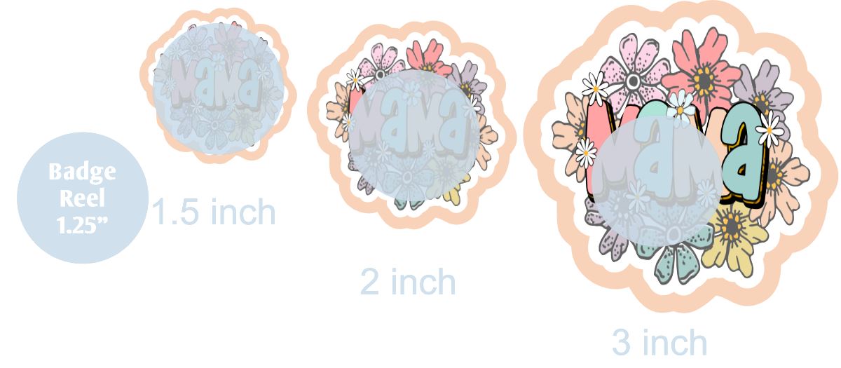 Mama Floral 1 - DECAL AND ACRYLIC SHAPE #DA0985