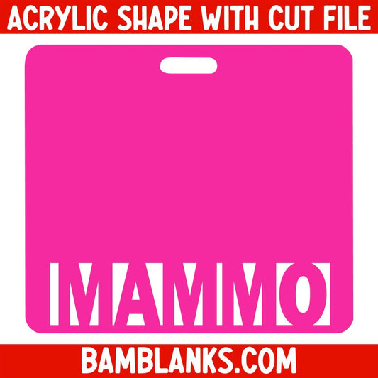 MAMMO Tag - Acrylic Shape #2080