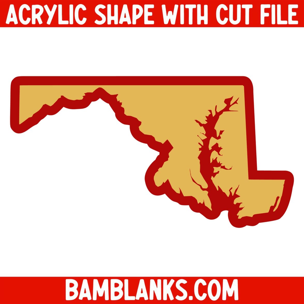 Maryland - Acrylic Shape #1783