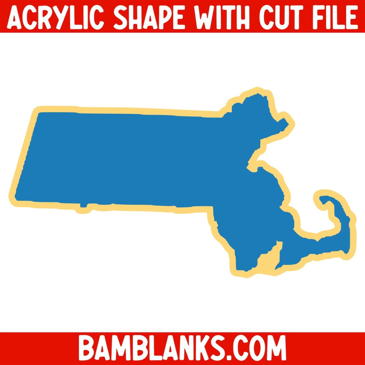 Massachusetts - Acrylic Shape #1784